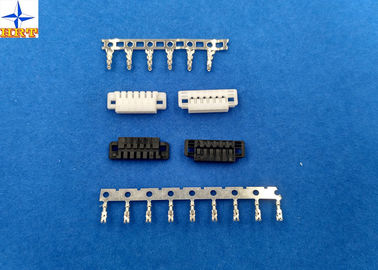 中国 1.50mmピッチのAWG24#への30#のための単一の列6 Pinのひだのコネクター電池コネクターは馬具をワイヤーで縛ります 工場